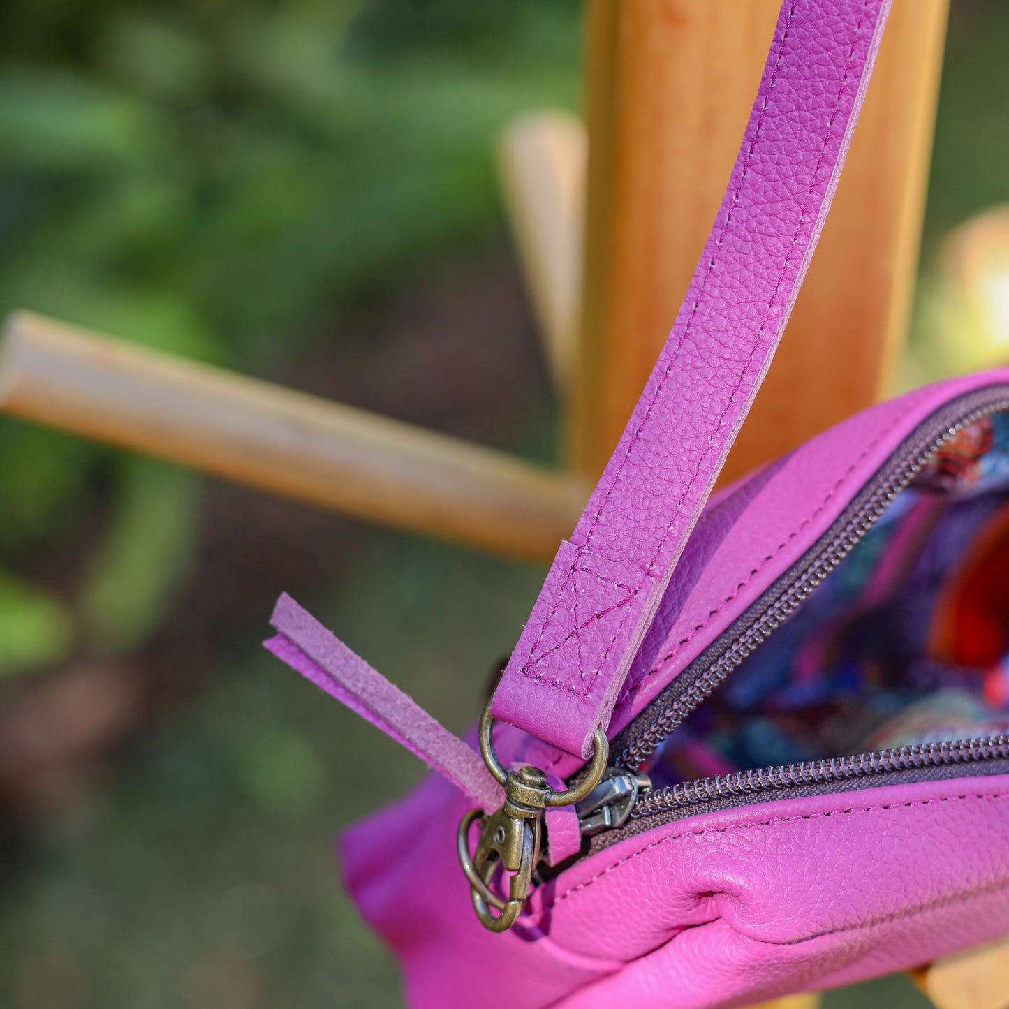 WANDER CROSSBODY BAG + STRAP SET - FULL LEATHER - BABY RHINO