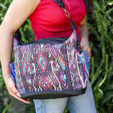BEATRIZ MCDB + DIAMANTE STRAP - OOAK HUIPIL - CORTE LINING - BLACK - NO. 200365