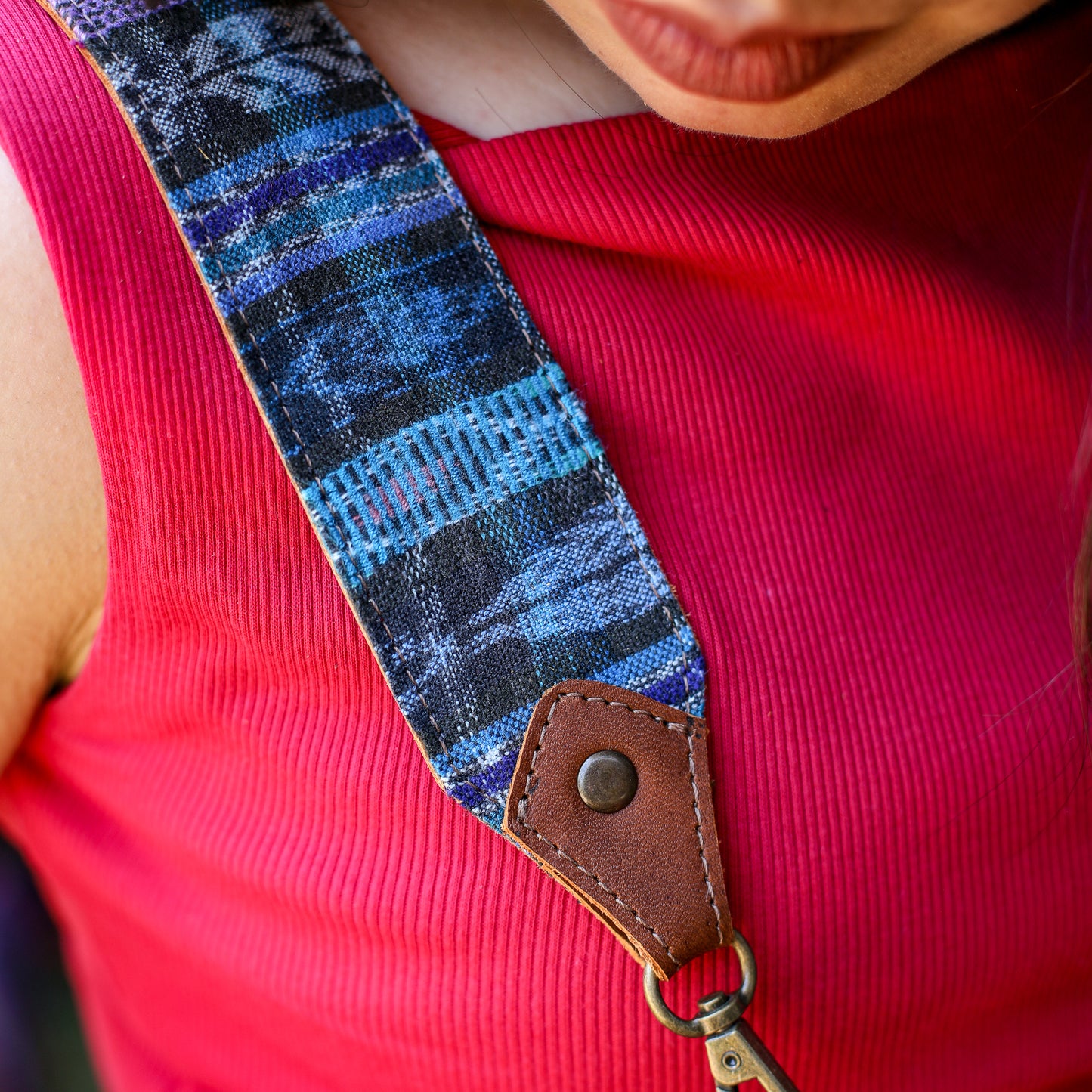 BEATRIZ MCDB + DIAMANTE STRAP - OOAK HUIPIL - CORTE LINING - CAFE - NO. 200367
