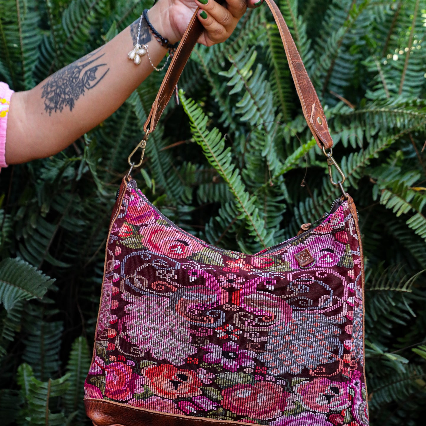 SMALL PENELOPE BAG - OOAK HUIPIL - HONEY - NO. 200739