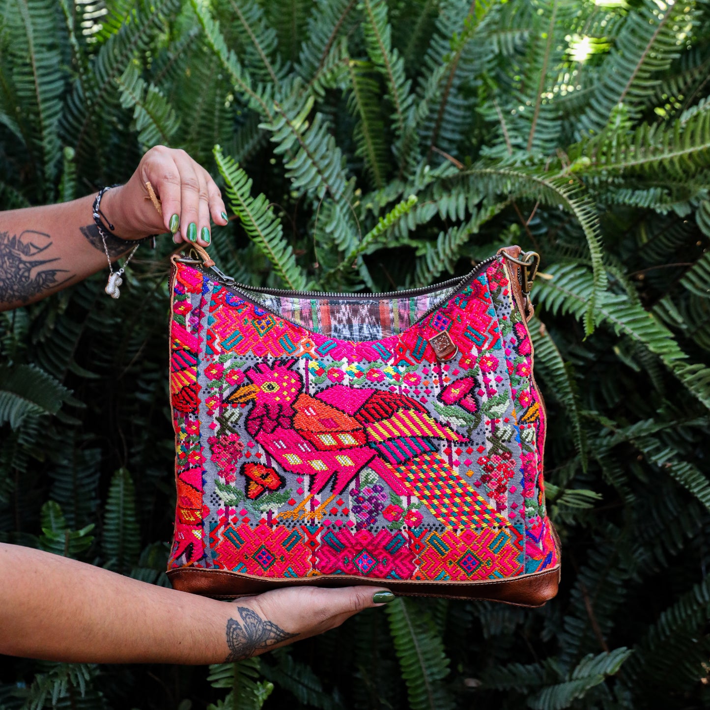 SMALL PENELOPE BAG - OOAK HUIPIL - HONEY - NO. 200742