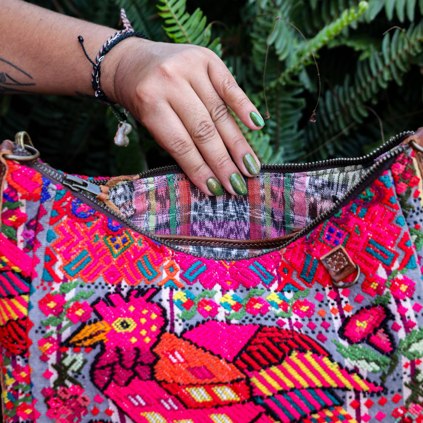 SMALL PENELOPE BAG - OOAK HUIPIL - HONEY - NO. 200742