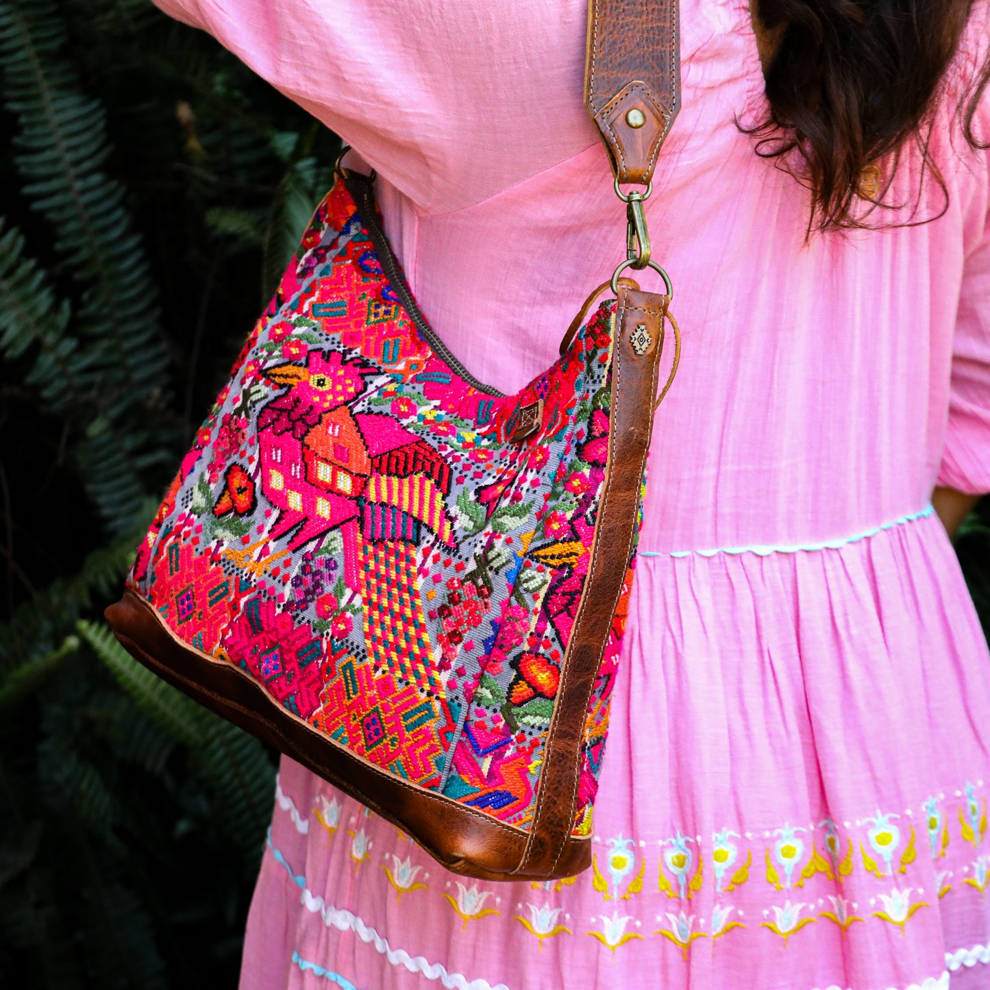 SMALL PENELOPE BAG - OOAK HUIPIL - HONEY - NO. 200742