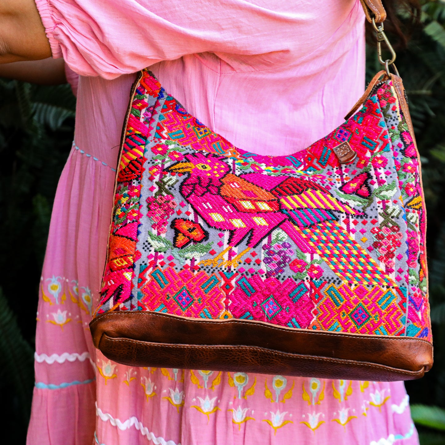 SMALL PENELOPE BAG - OOAK HUIPIL - HONEY - NO. 200742
