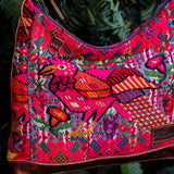 SMALL PENELOPE BAG - OOAK HUIPIL - HONEY - NO. 200742