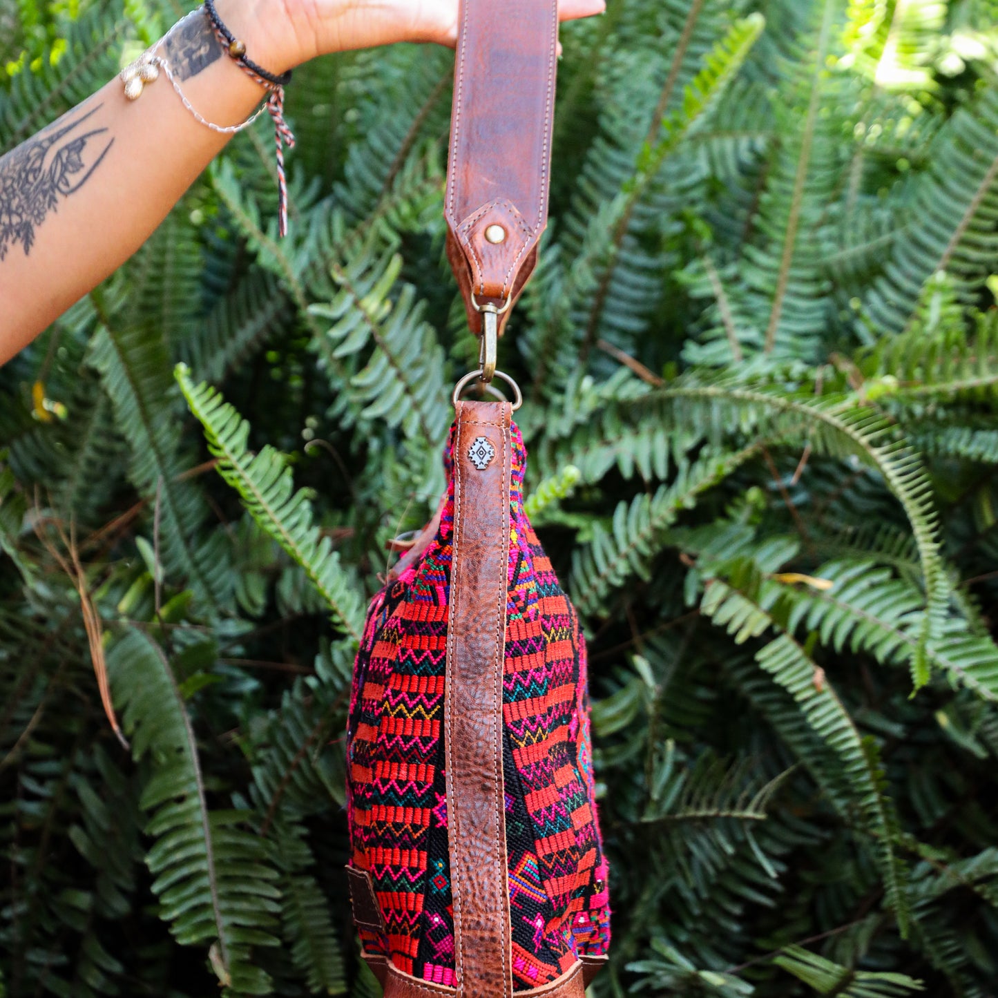 SMALL PENELOPE BAG - OOAK HUIPIL - HONEY - NO. 200738