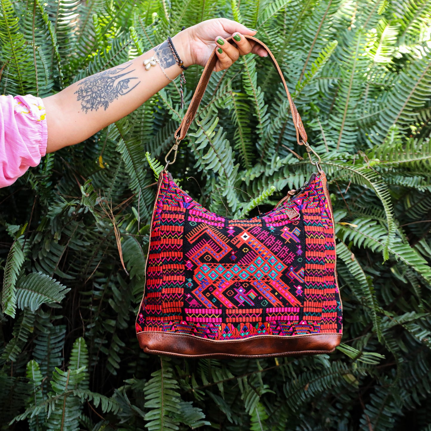 SMALL PENELOPE BAG - OOAK HUIPIL - HONEY - NO. 200738