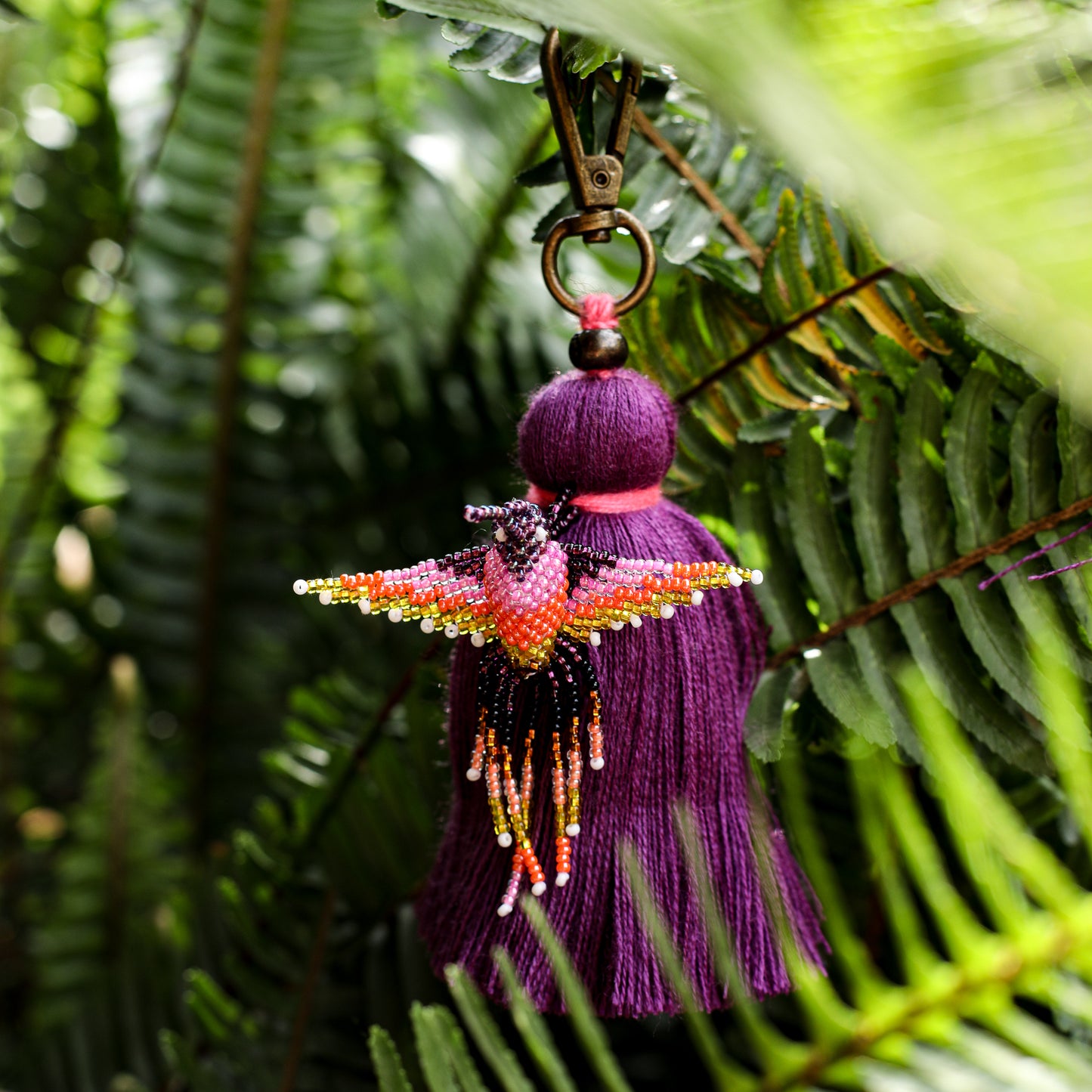 CLASSIC TASSEL - BEADED BIRD CHARM - NO. 200260