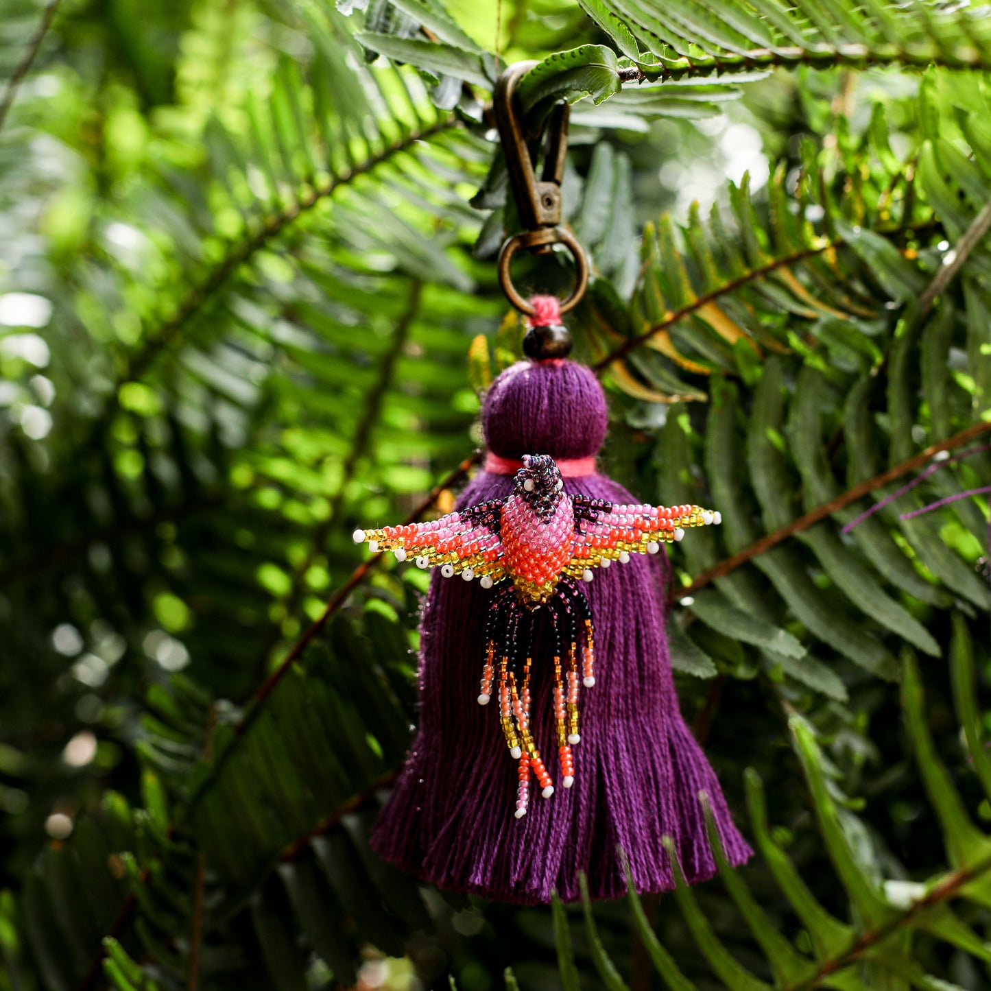 CLASSIC TASSEL - BEADED BIRD CHARM - NO. 200260