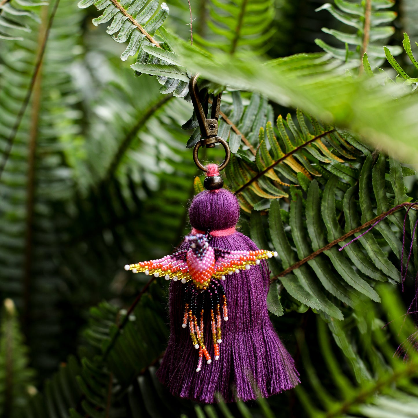 CLASSIC TASSEL - BEADED BIRD CHARM - NO. 200260