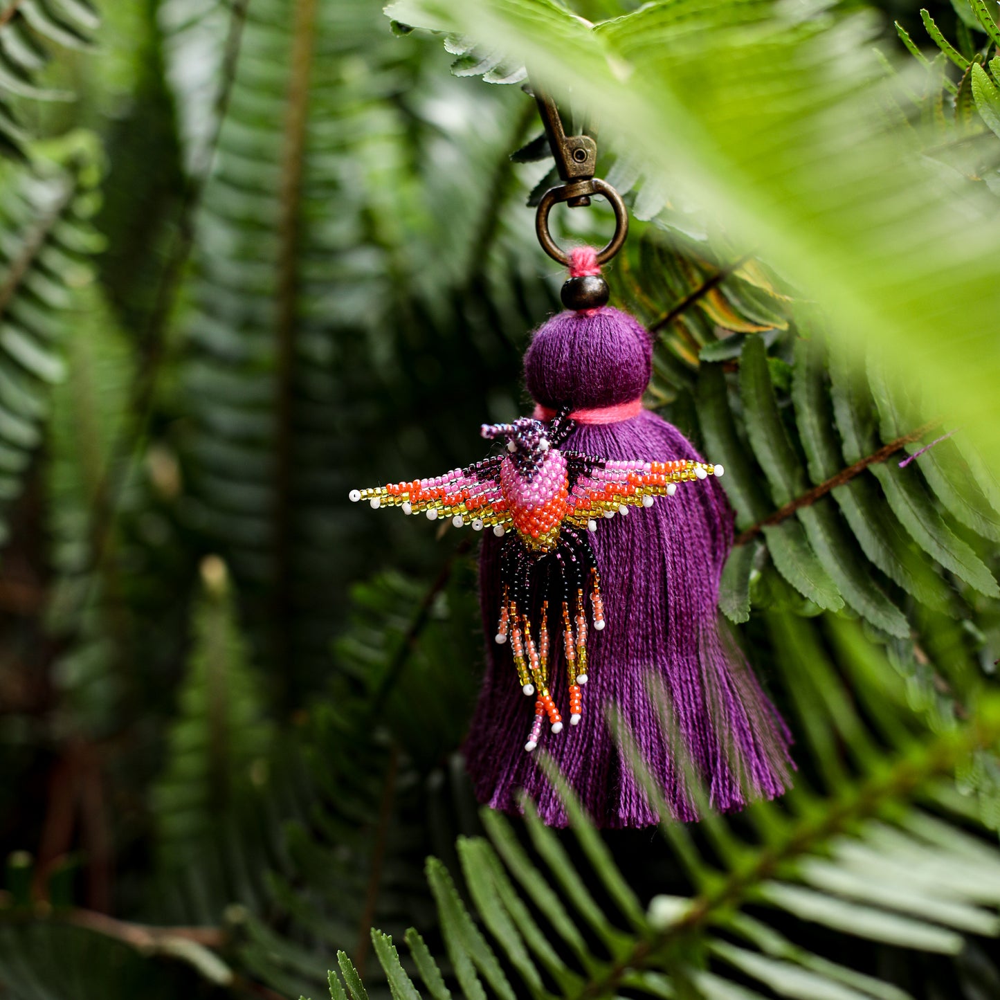 CLASSIC TASSEL - BEADED BIRD CHARM - NO. 200260