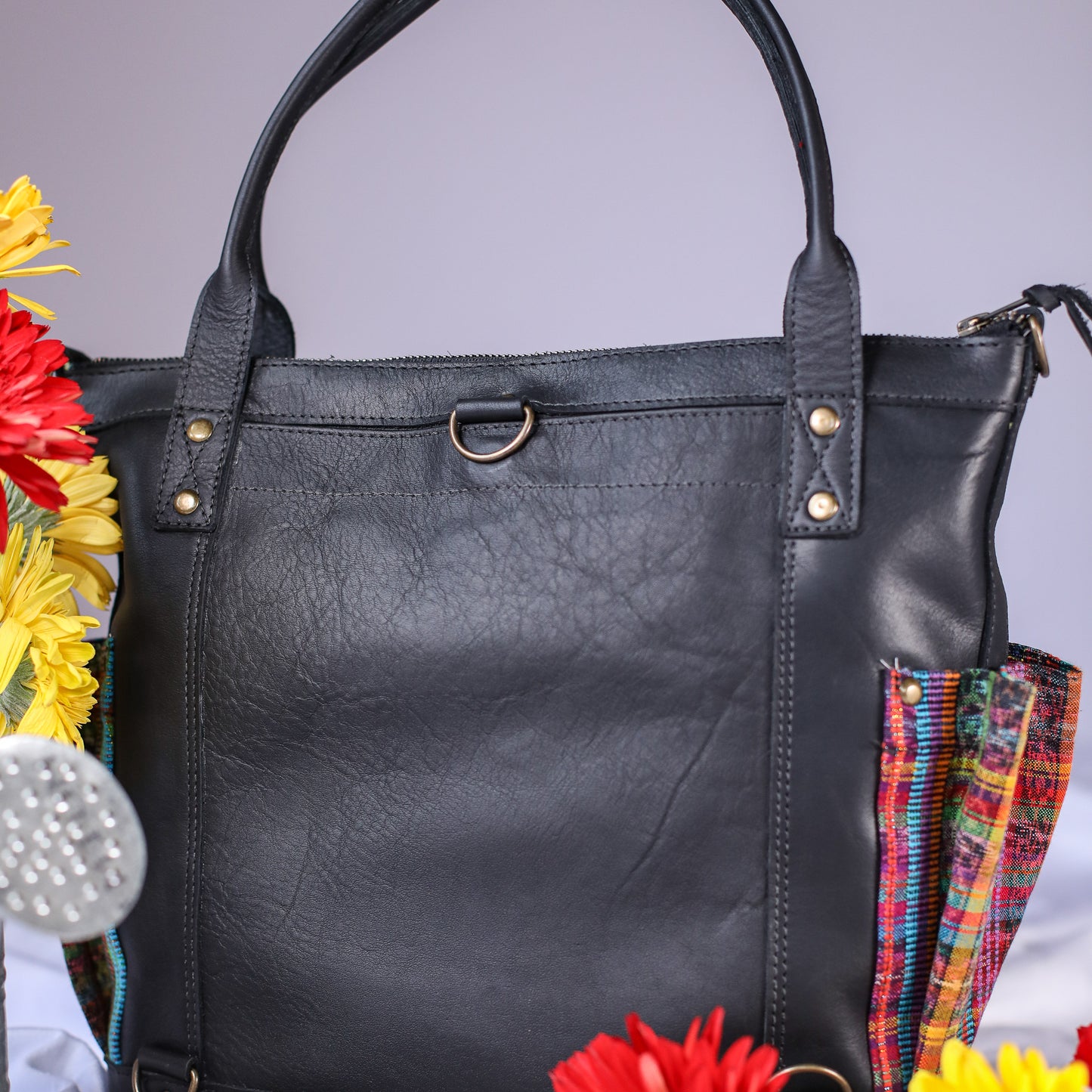 MTPB - H&S EMBROIDERED FLORAL - BLACK - NO. 200560