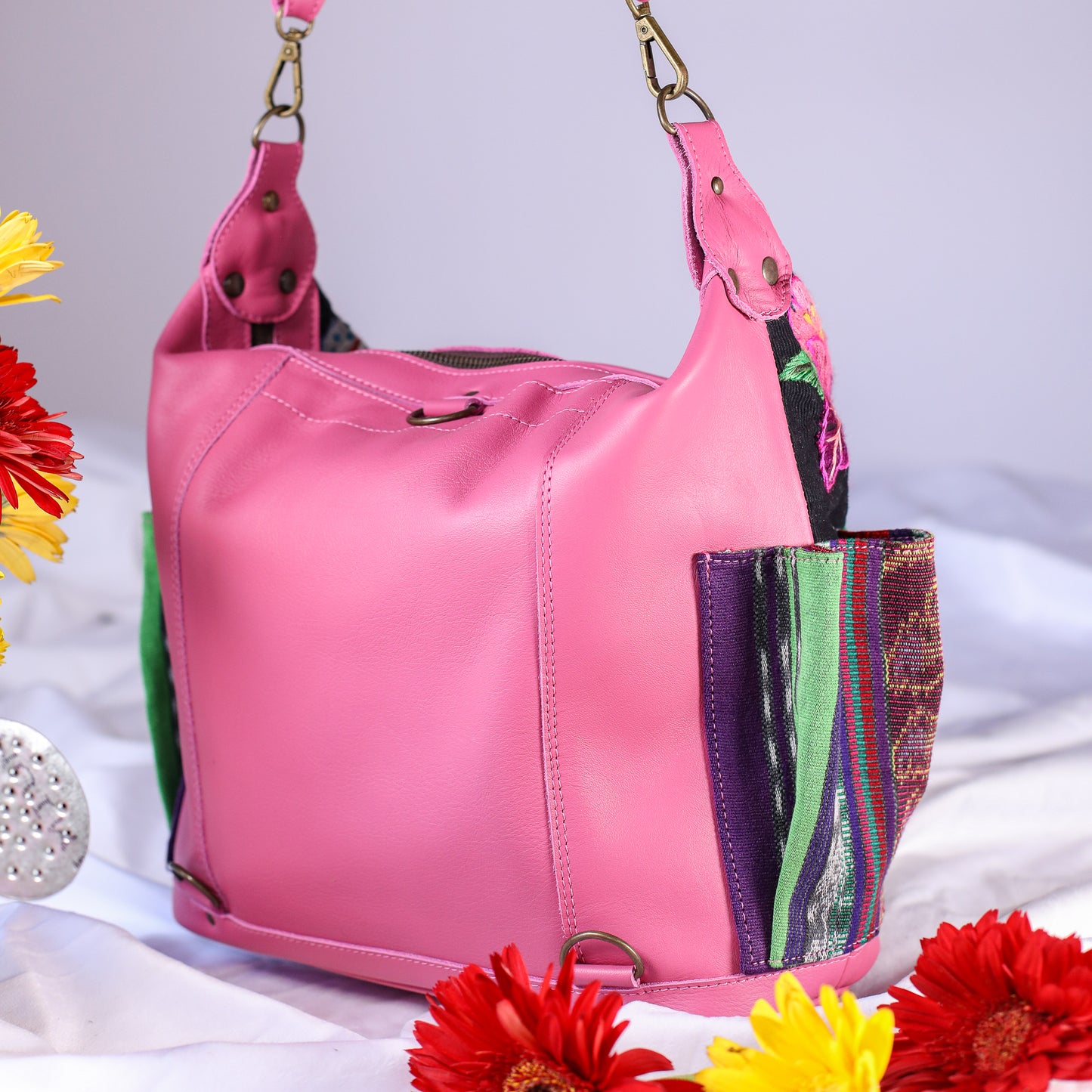 BEATRIZ MCDB + DIAMANTE STRAP - H&S EMBROIDERED FLORAL - JAZZY - NO. 200557