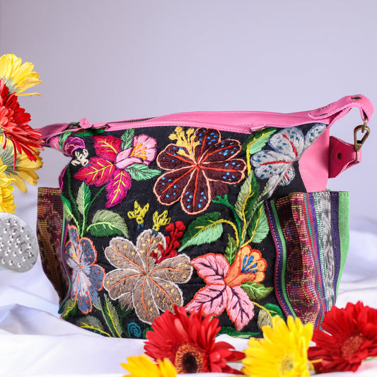 BEATRIZ MCDB + DIAMANTE STRAP - H&S EMBROIDERED FLORAL - JAZZY - NO. 200557