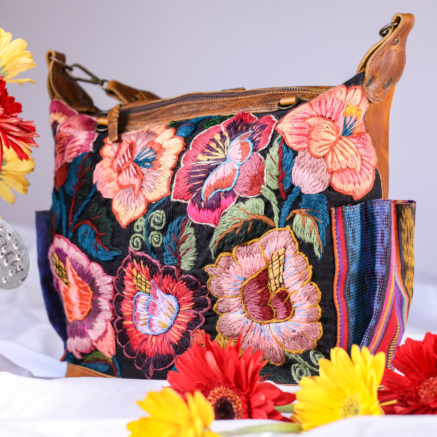 BEATRIZ MCDB + DIAMANTE STRAP - H&S EMBROIDERED FLORAL - WRANGLER - NO. 200551