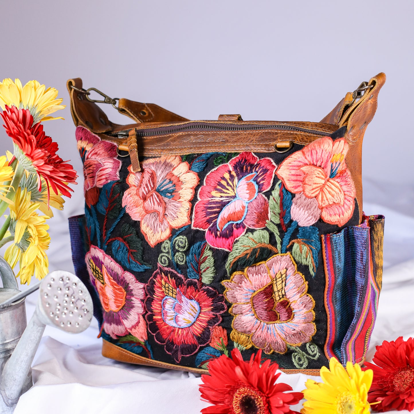 BEATRIZ MCDB + DIAMANTE STRAP - H&S EMBROIDERED FLORAL - WRANGLER - NO. 200551