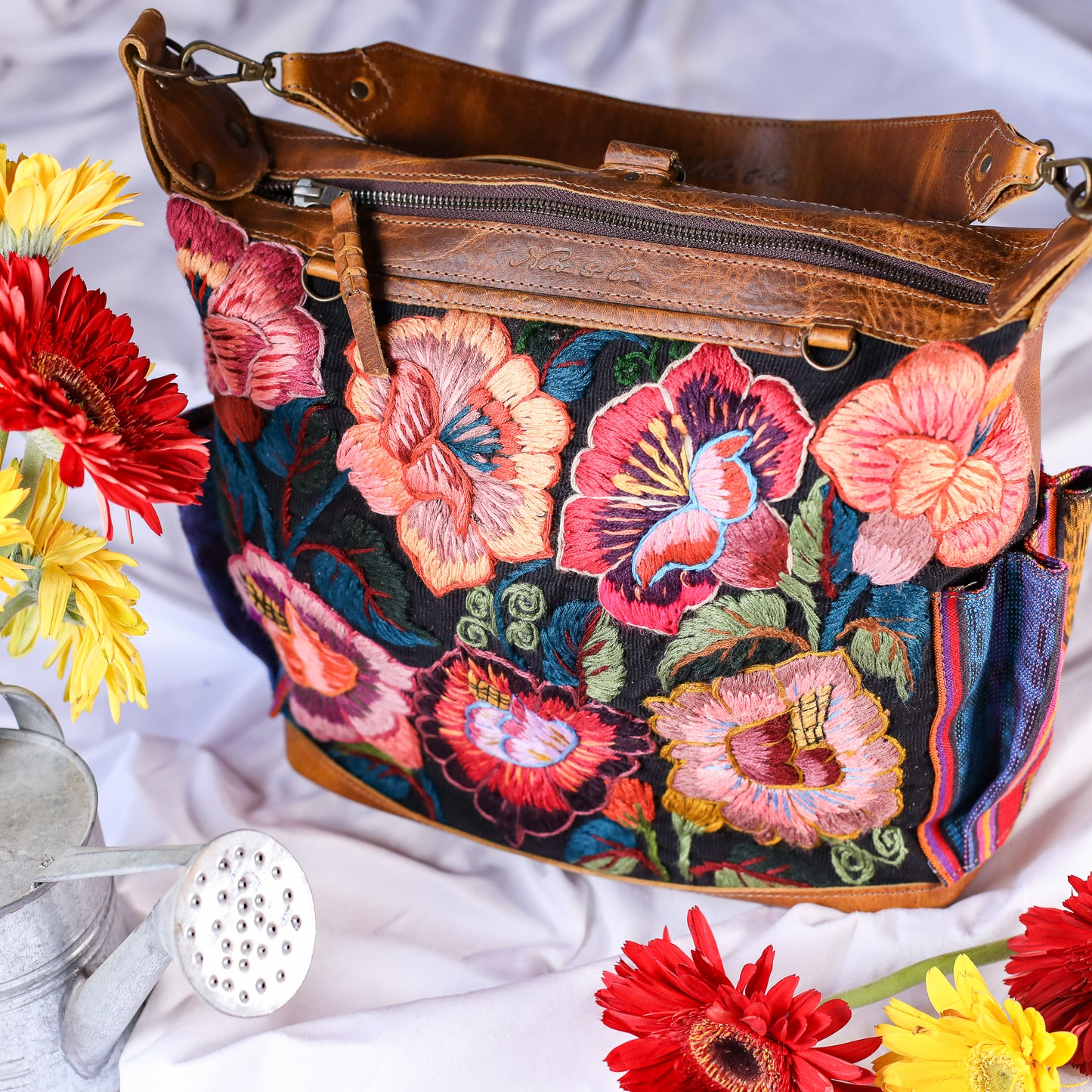 BEATRIZ MCDB + DIAMANTE STRAP - H&S EMBROIDERED FLORAL - WRANGLER - NO. 200551