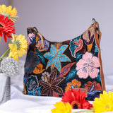 SMALL PENELOPE BAG - H&S EMBROIDERED FLORAL - FAWN - NO. 200695