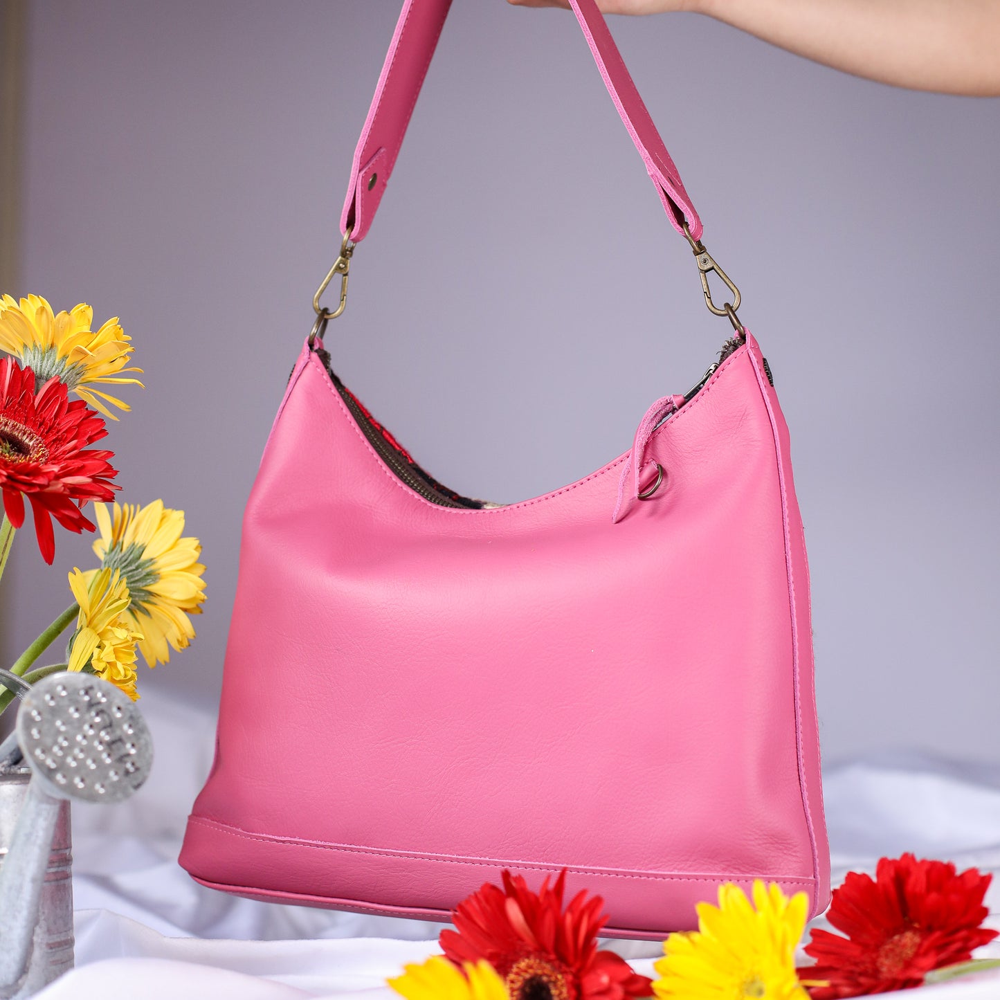 SMALL PENELOPE BAG - H&S EMBROIDERED FLORAL - JAZZY - NO. 200697