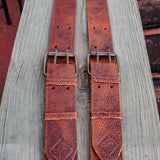 DOUBLE BUCKLE BACKPACK STRAP SET - HONEY