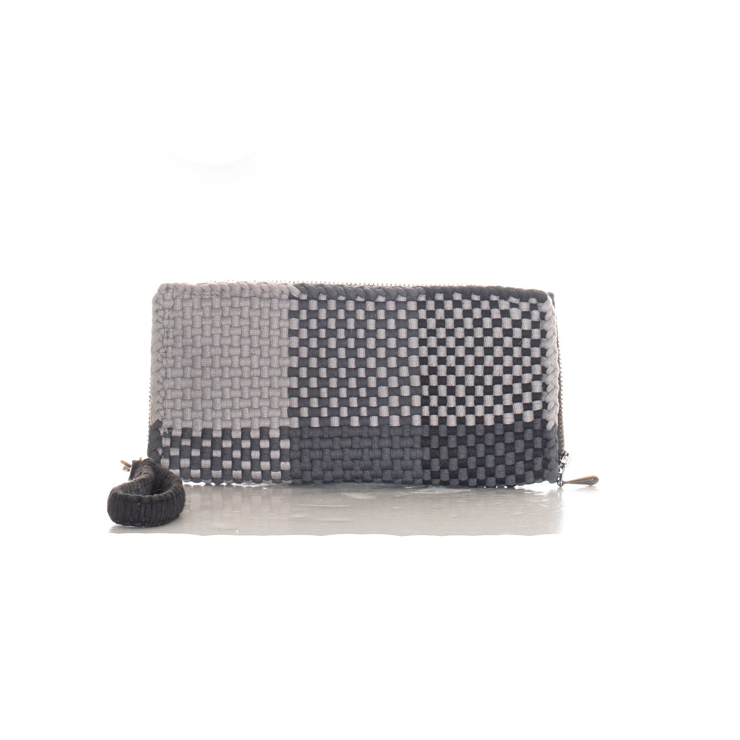 ARCHIVE SALE - NARRA ZIP WALLET - PHILIPPINES COLLECTION - TRI-TONE GREY - ITEM NO. 24040