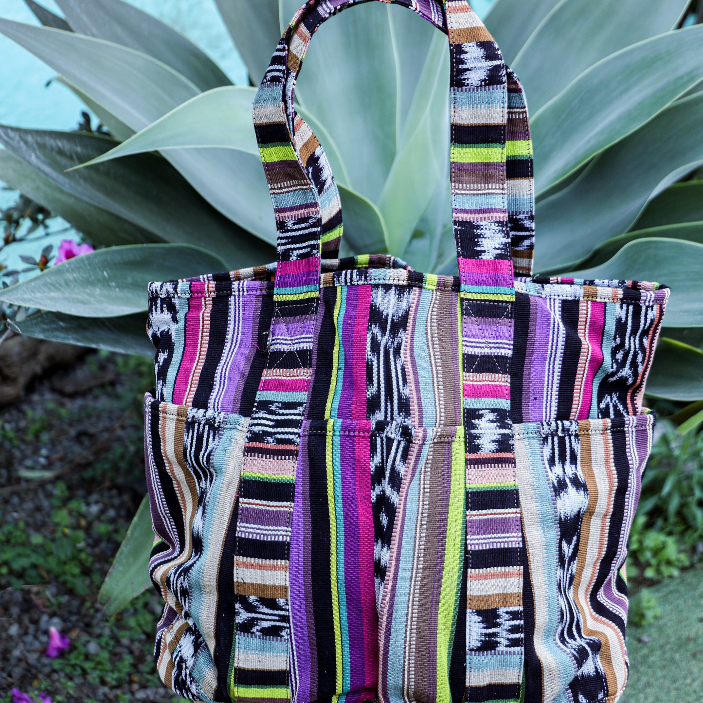 SANTI TOTE - MOONLIGHT ORCHID