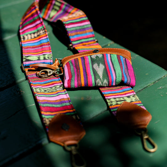 WIDE STRAP & COIN PURSE SET - CORTE - CAFE - NO. 200106