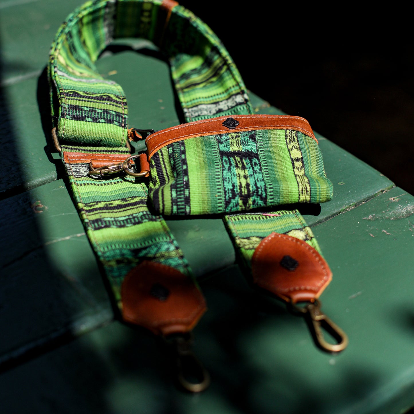 WIDE STRAP & COIN PURSE SET - CORTE - CAFE - NO. 200108
