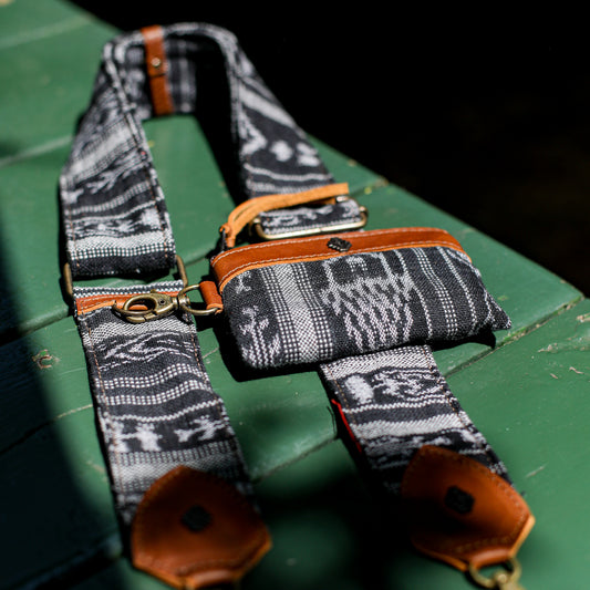 WIDE STRAP & COIN PURSE SET - CORTE - CAFE - NO. 200113