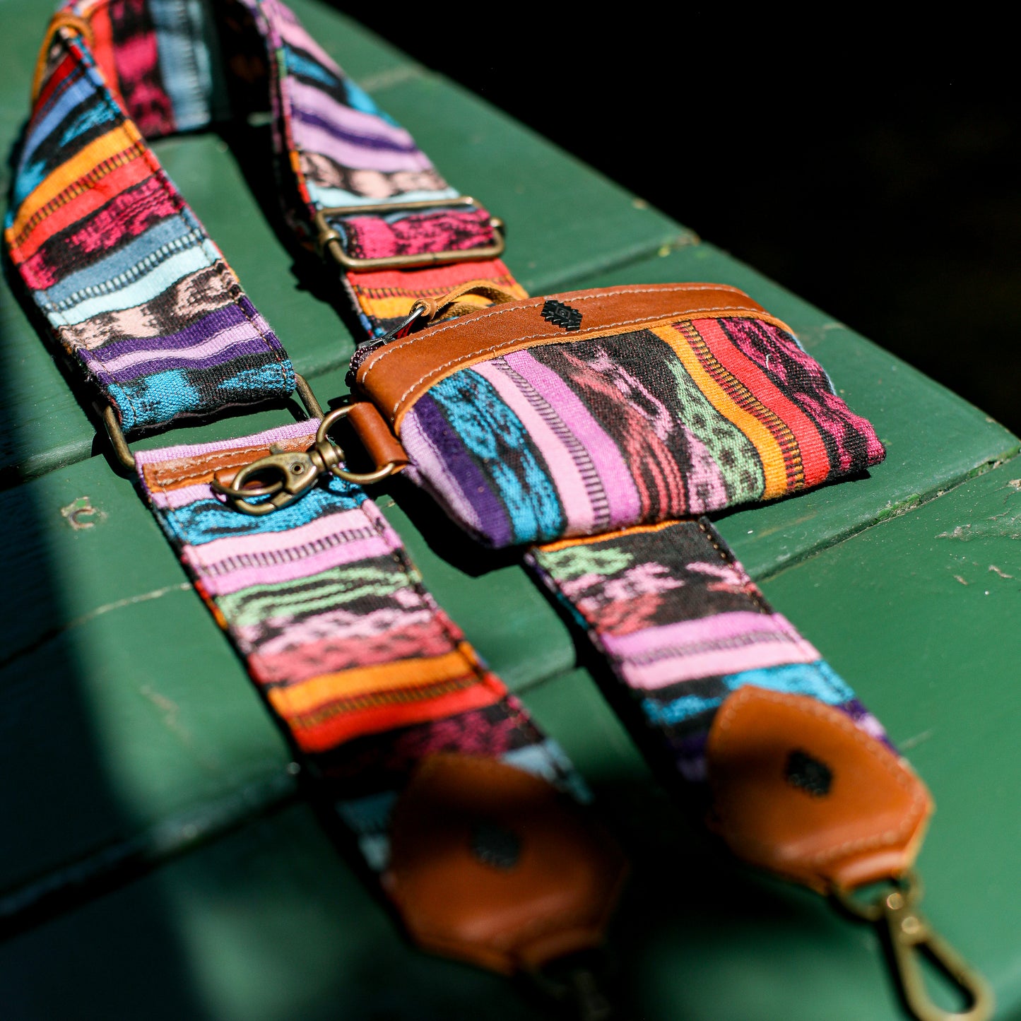 WIDE STRAP & COIN PURSE SET - CORTE - CAFE - NO. 200114