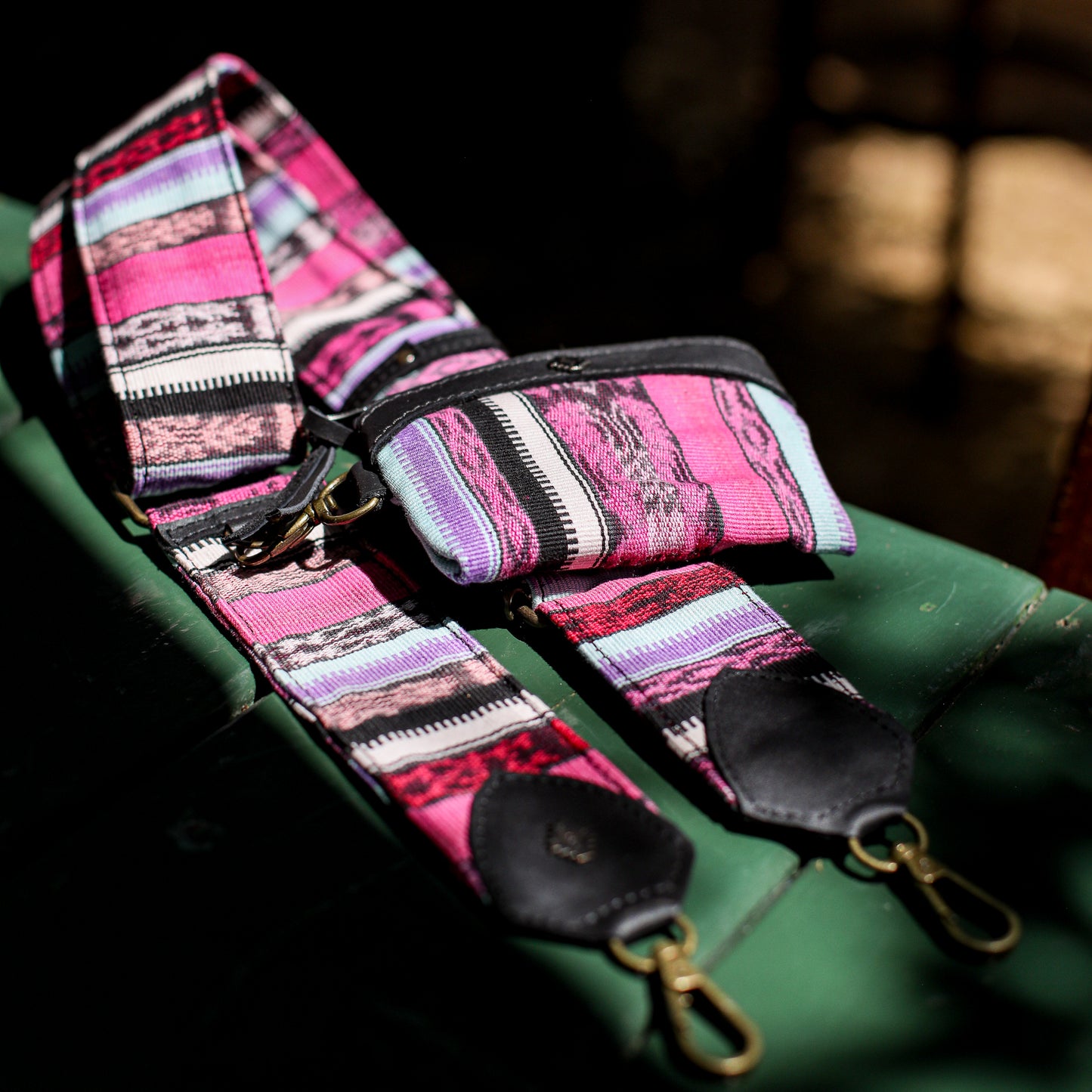 WIDE STRAP & COIN PURSE SET - CORTE - BLACK - NO. 200122