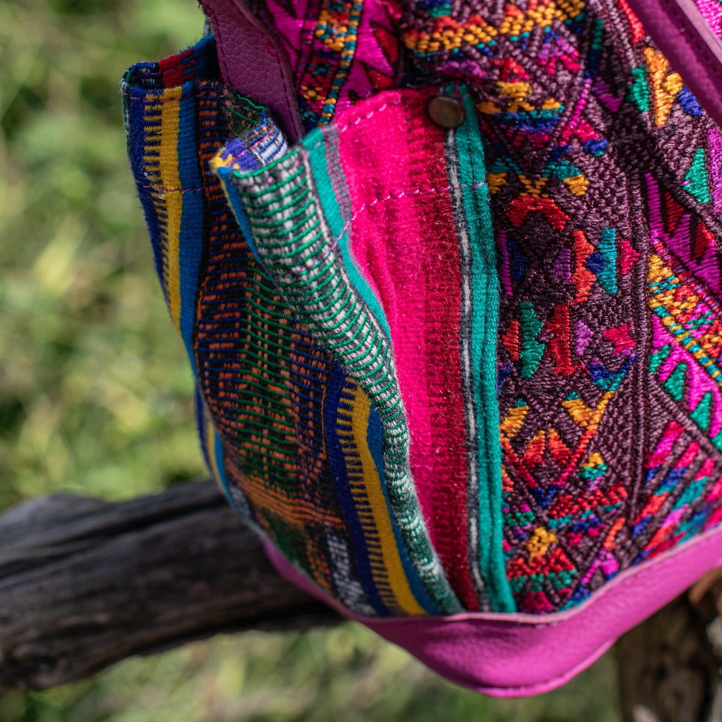 THE MEDIUM PERFECT BAG - OOAK HUIPIL - BABY RHINO - NO. 17566