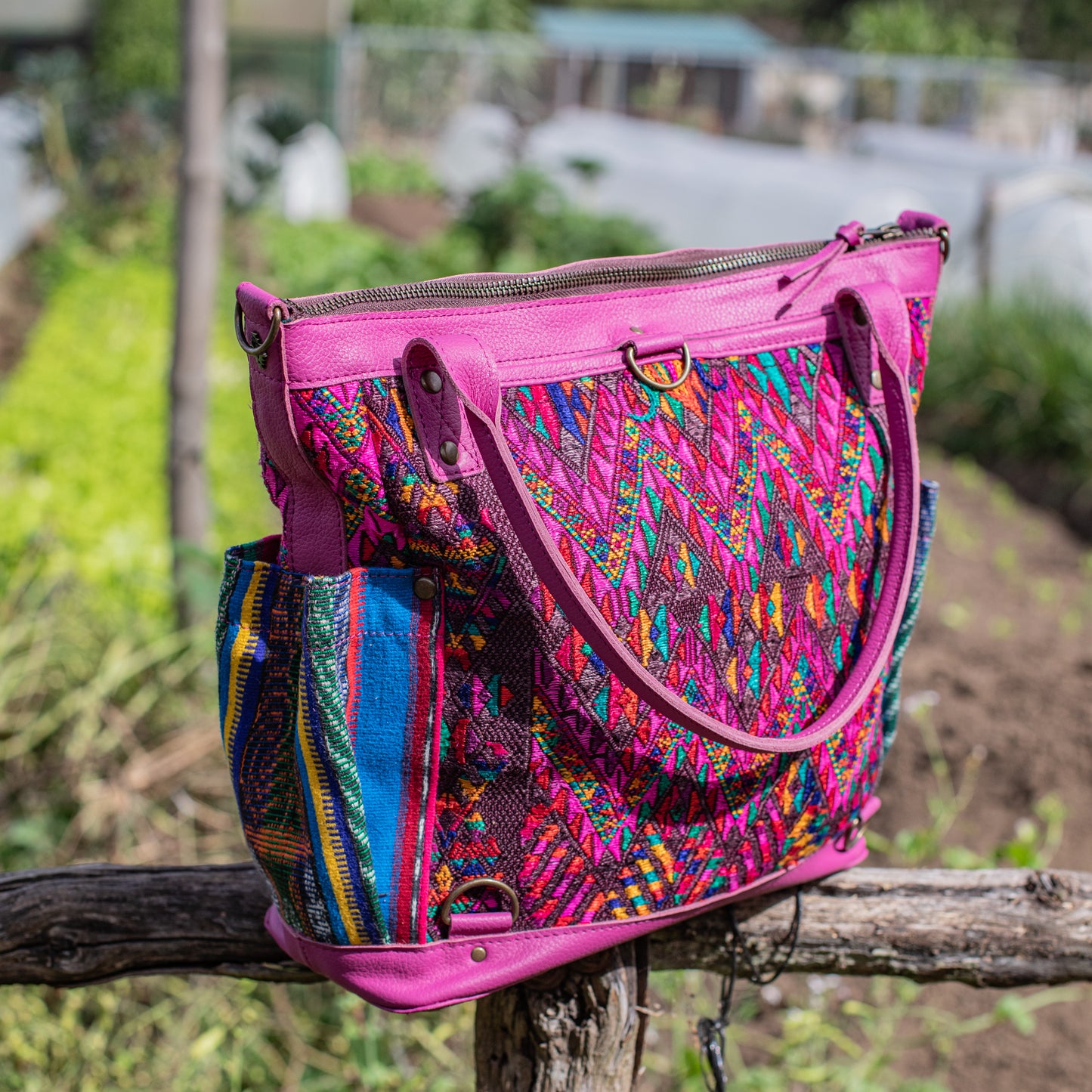 THE MEDIUM PERFECT BAG - OOAK HUIPIL - BABY RHINO - NO. 17566