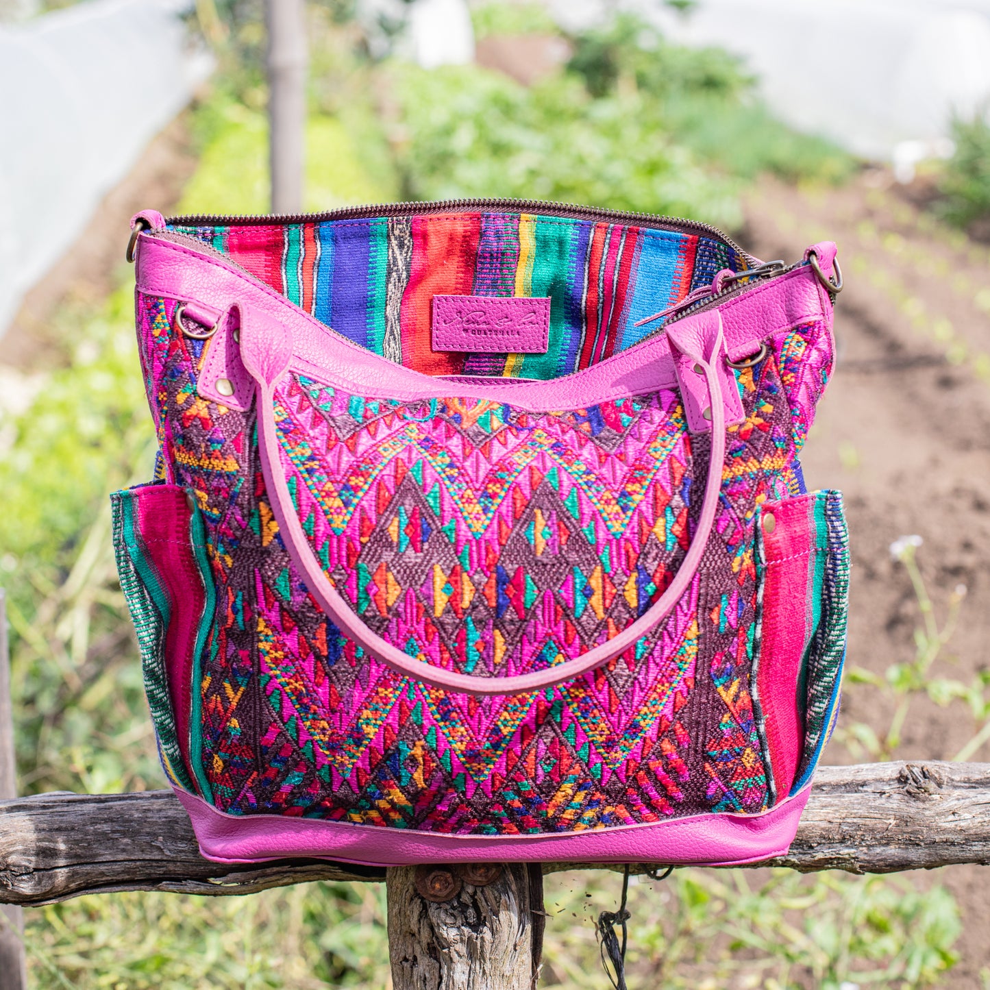 THE MEDIUM PERFECT BAG - OOAK HUIPIL - BABY RHINO - NO. 17566