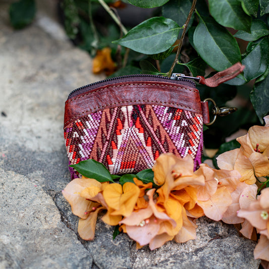COIN PURSE - OOAK HUIPIL - COPPER - NO. 17648