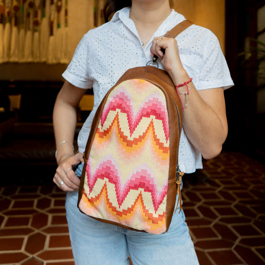 CROSSBODY SLING 2.0 - LARGE - H&S PANEL - CAFE - NO. 13796