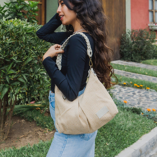 EXPEDITION BAG - SMALL - ARTISAN COLLECTION - BEIGE SUNSET - BONE LEATHER