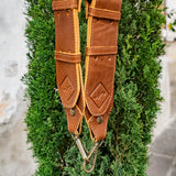 DOUBLE BUCKLE BACKPACK STRAP SET - CAFE