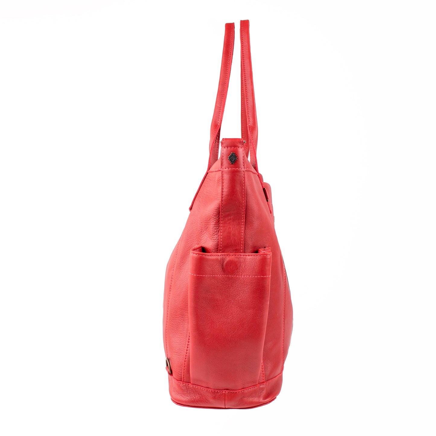 THE PERFECT BAG - FULL LEATHER - ROUGE