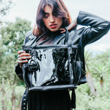 ALI'S STASH - MTPB - FULL LEATHER - PATENT BLACK - NO. A-10069