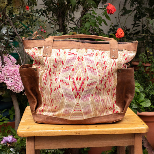 THE PERFECT BAG - OOAK HUIPIL - FAWN - NO. 16649