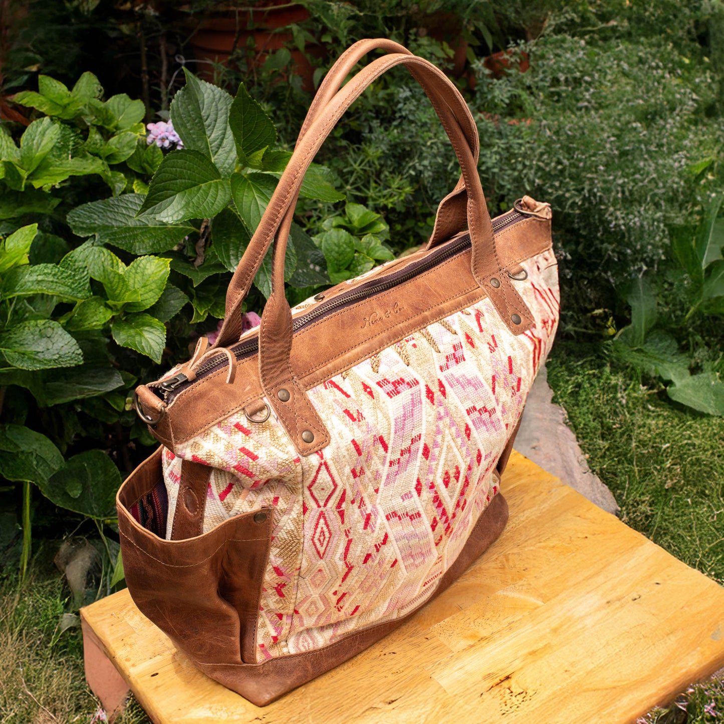 THE PERFECT BAG - OOAK HUIPIL - FAWN - NO. 16649