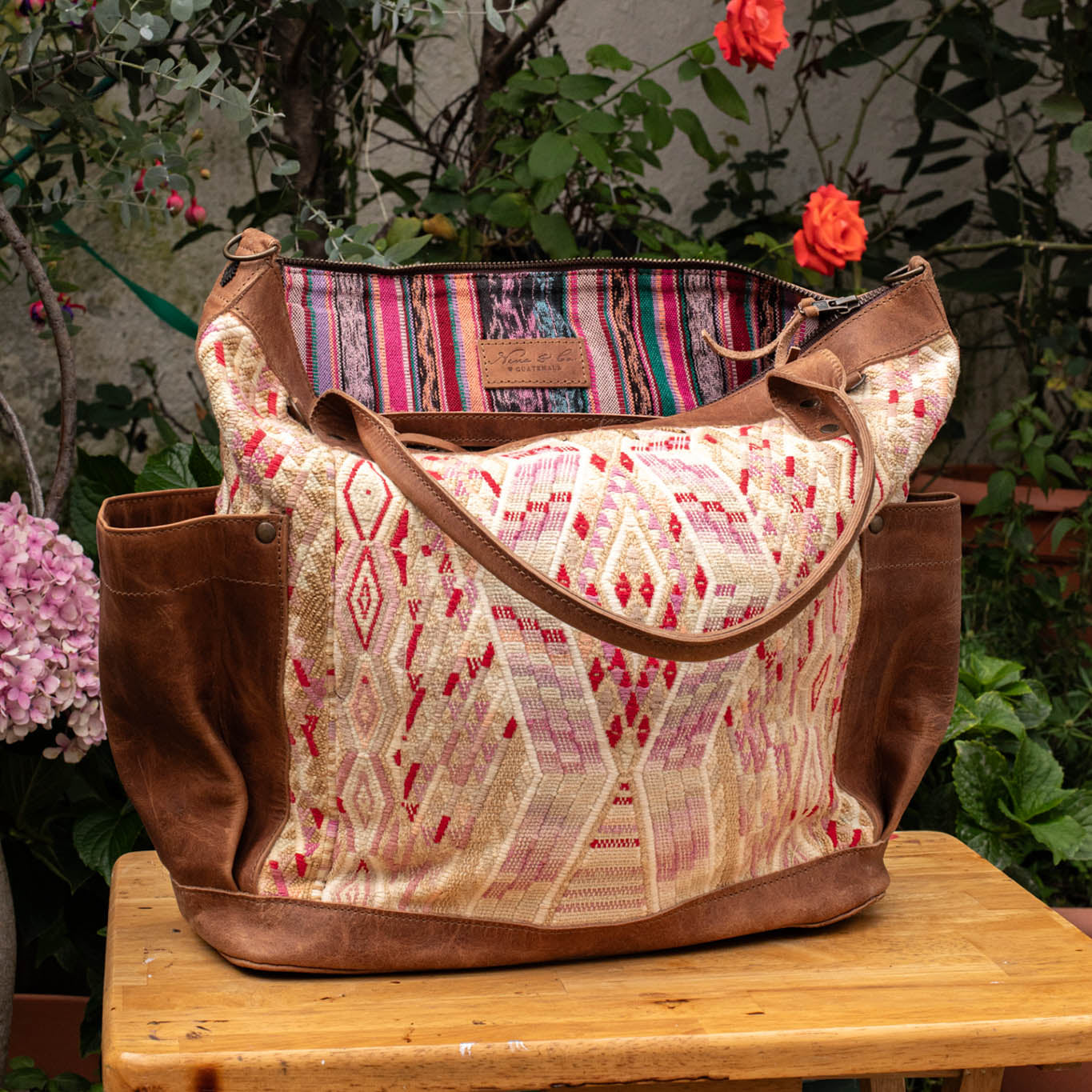 THE PERFECT BAG - OOAK HUIPIL - FAWN - NO. 16649