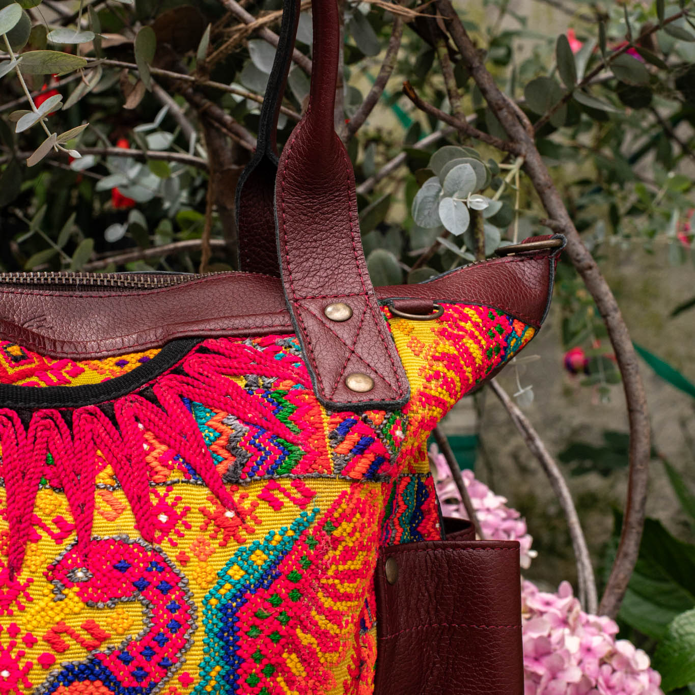 THE PERFECT BAG - OOAK HUIPIL - AMARANTH - NO. 16651