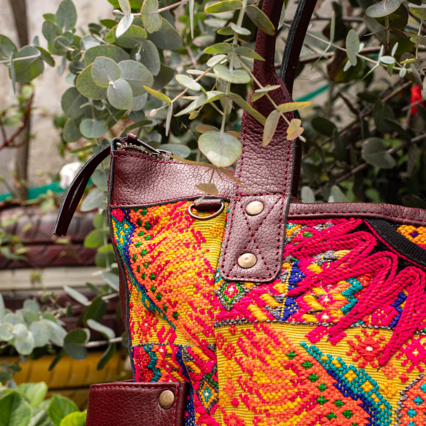 THE PERFECT BAG - OOAK HUIPIL - AMARANTH - NO. 16651