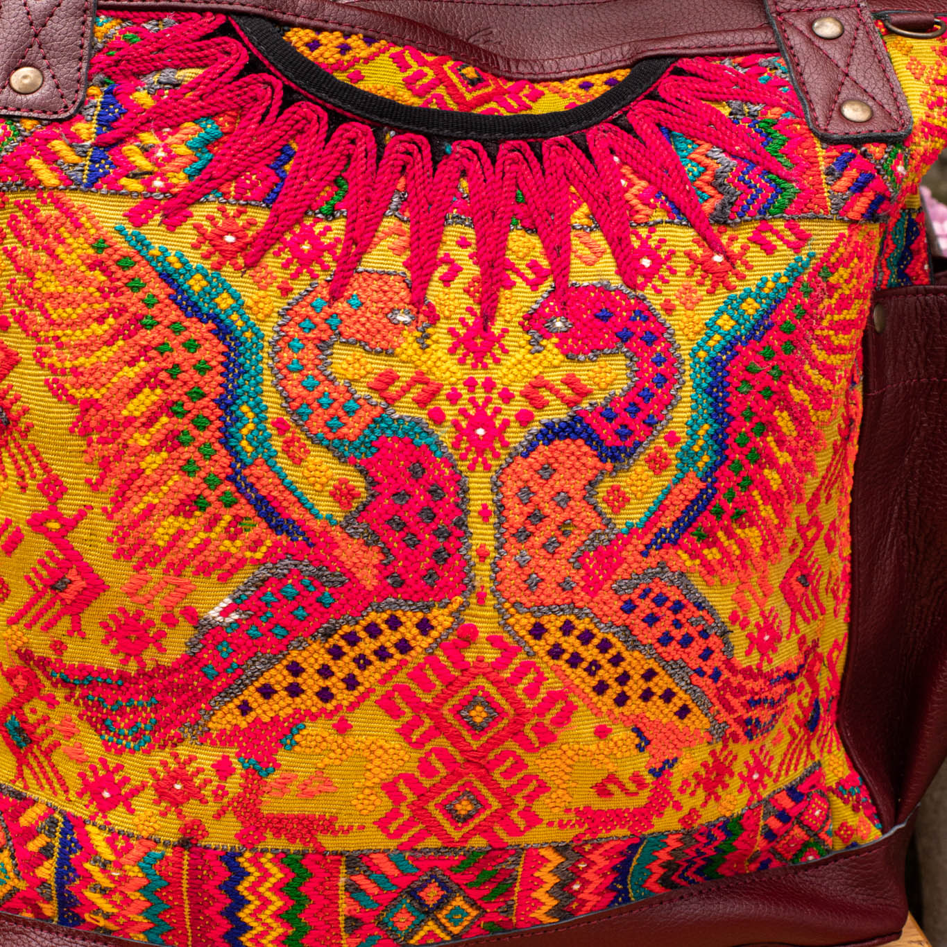 THE PERFECT BAG - OOAK HUIPIL - AMARANTH - NO. 16651