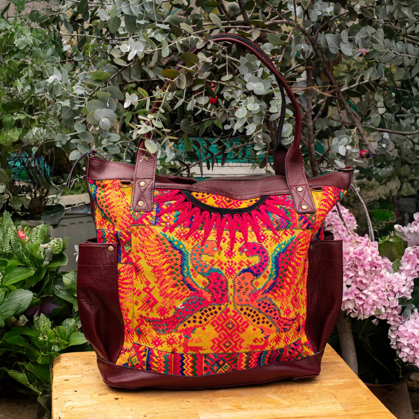 THE PERFECT BAG - OOAK HUIPIL - AMARANTH - NO. 16651