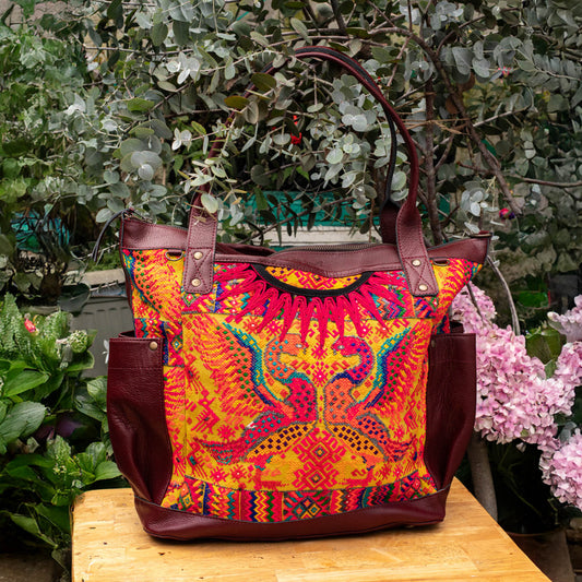 THE PERFECT BAG - OOAK HUIPIL - AMARANTH - NO. 16651