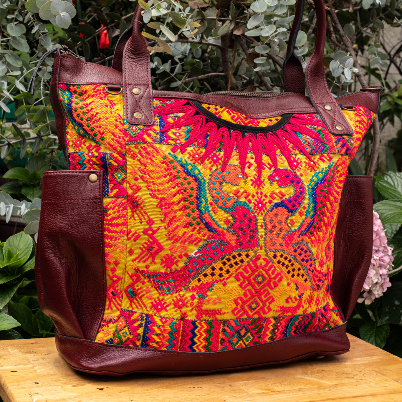 THE PERFECT BAG - OOAK HUIPIL - AMARANTH - NO. 16651
