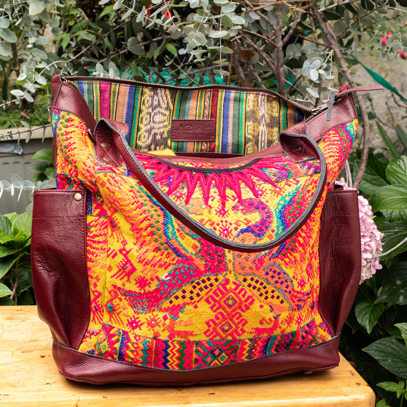 THE PERFECT BAG - OOAK HUIPIL - AMARANTH - NO. 16651